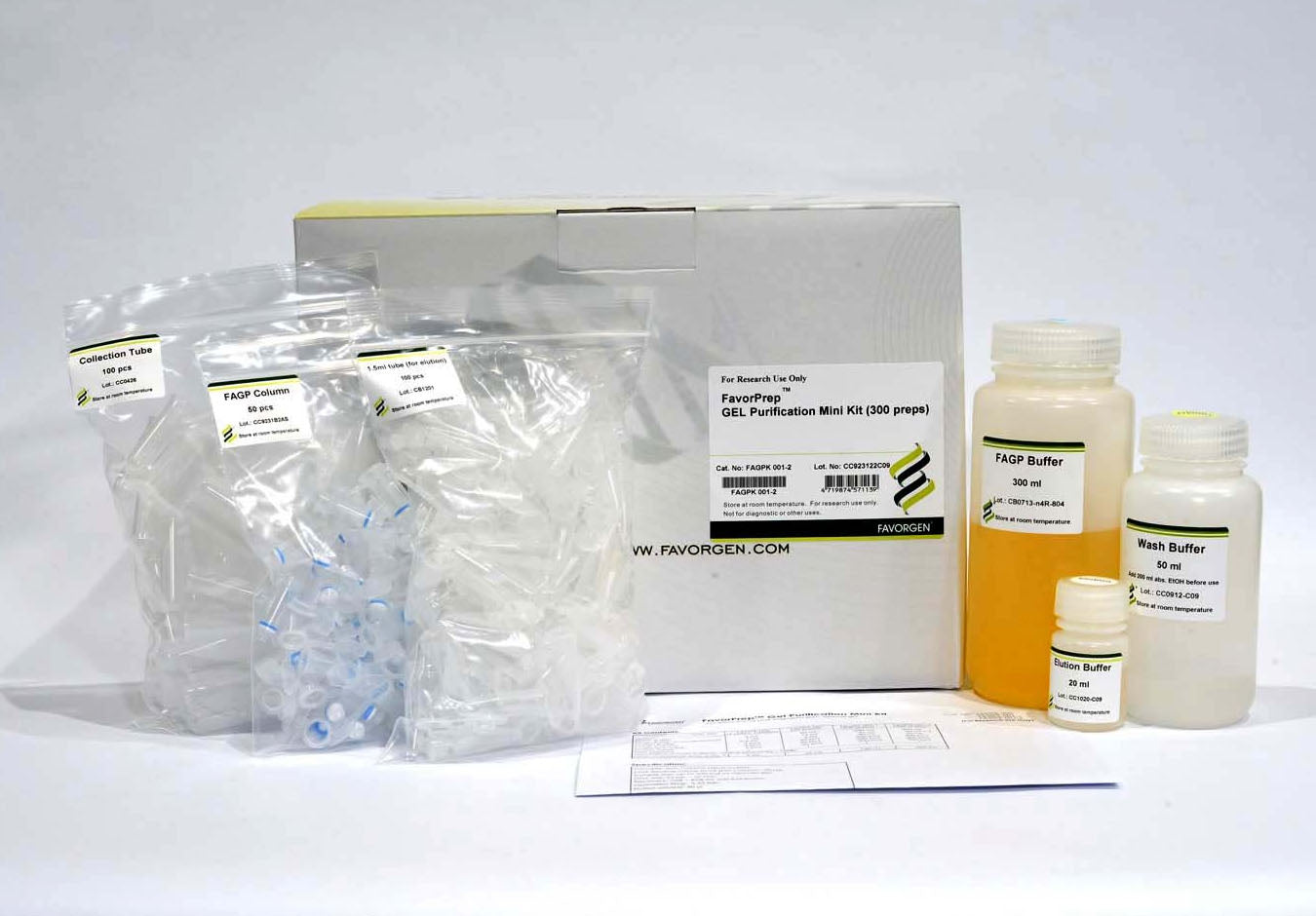 FavorPrep™ GEL Purification Mini Kit (50 Prep)