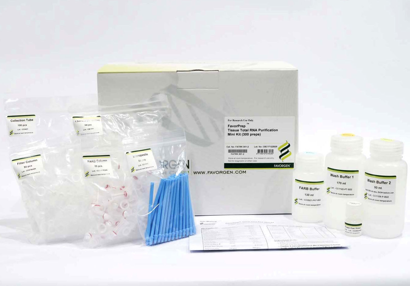 FavorPrep™ Tissue Total RNA Mini Kit (50 Prep)