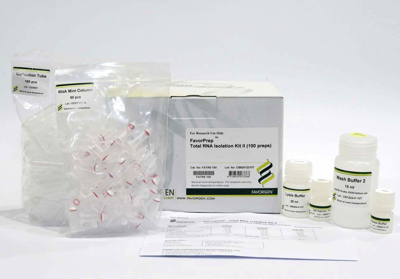 FavorPrep™ Total RNA Isolation Kit II (Tri-reagent + RNA spin column) (50 Prep)