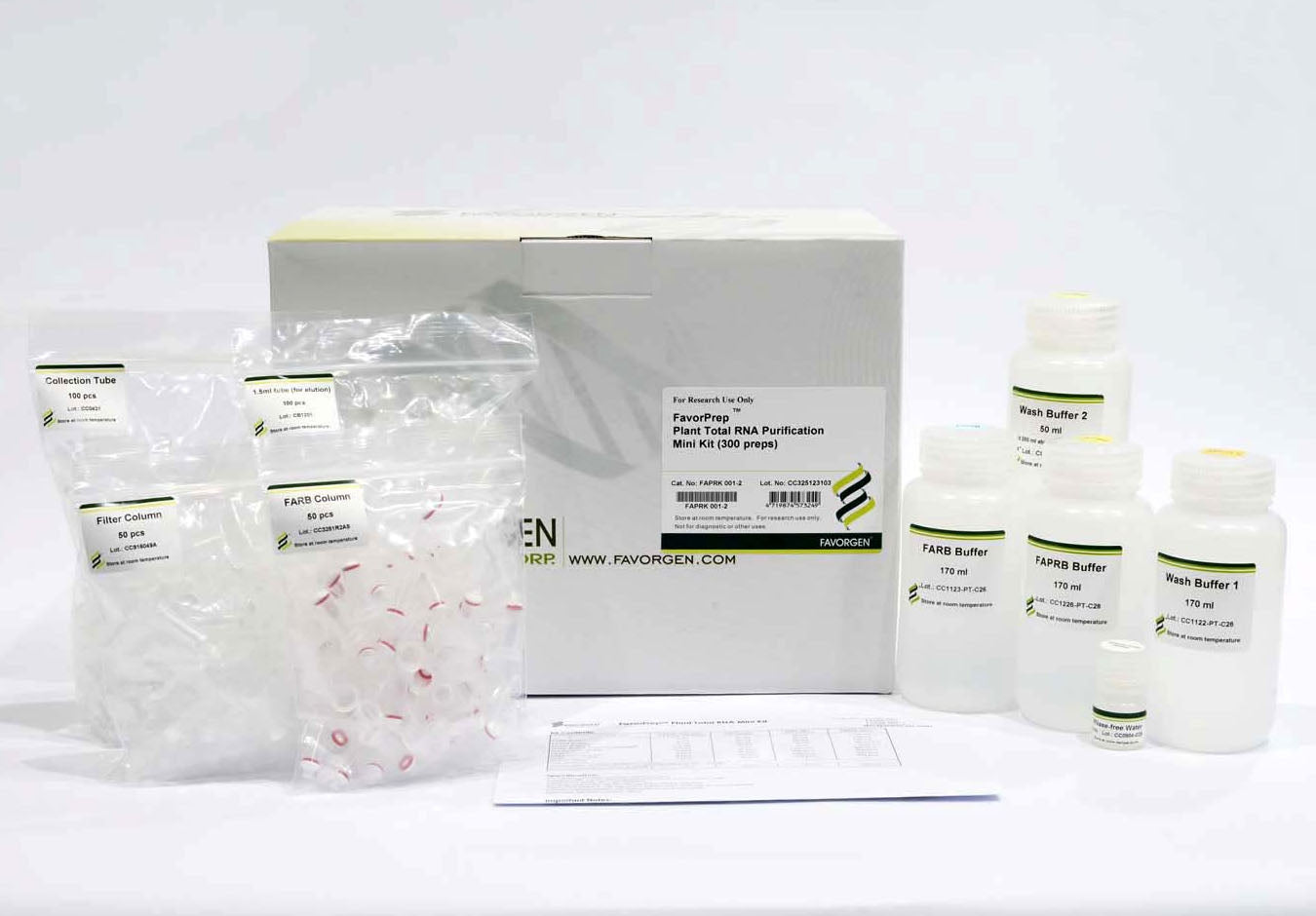 FavorPrep™ Plant Total RNA Mini Kit (50 Prep)
