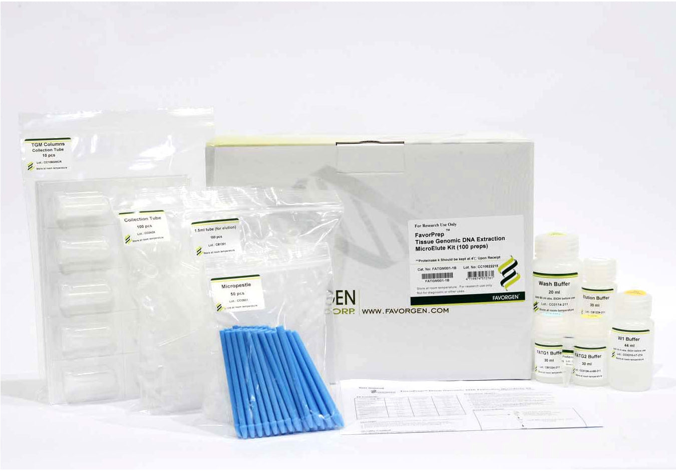 FavorPrep™ Tissue Genomic DNA Extraction Mini Kit (50 Prep)